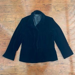 Lafayette 148 Black Silk Blend Jacket Coat